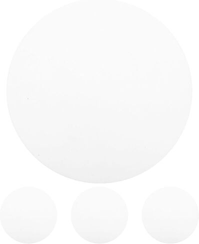TOYANDONA 4pcs round Acrylic Light Diffuser Panels Frosted Ceiling Lampshade Covers for Living Bedroom Party Decorative Lighting Softening Glare in Kuwait