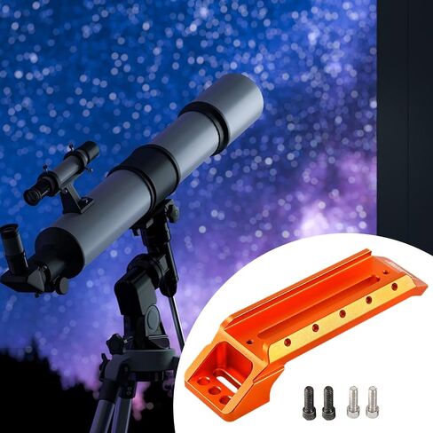 Telescope Handle Astronomical Telescope Handle Bar Astronomy Telescope Carrying Handle Mount Bracket Base Metal Alloy Material Suitable for, Orange in Kuwait