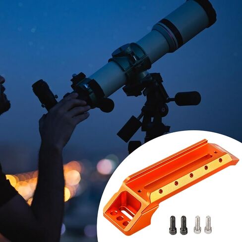 Telescope Handle Astronomical Telescope Handle Bar Astronomy Telescope Carrying Handle Mount Bracket Base Metal Alloy Material Suitable for, Orange in Kuwait