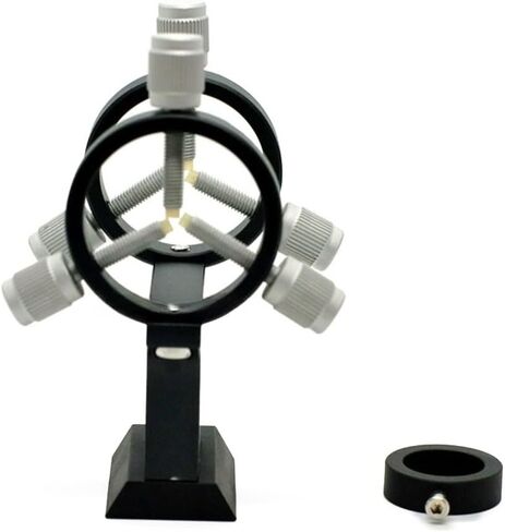 Aluminum Alloy Star Finder Mount for Astronomical Telescope 3-Point Guide Ring Bracket with 1/4 Thread Hole for Dovetail Base in Kuwait