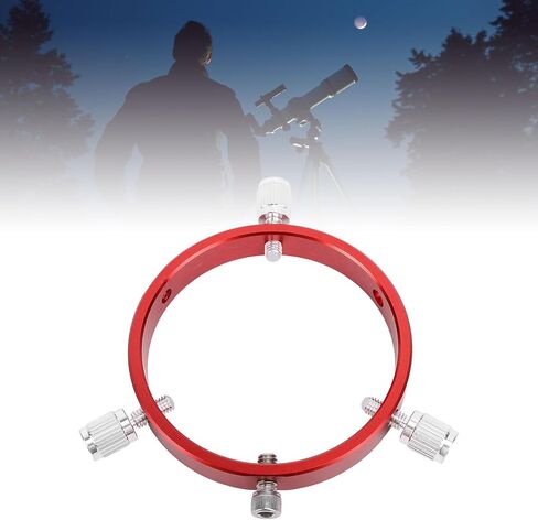 Telescope Guide Ring with M6 Screw 15mm Red Aluminum Alloy for 80-100mm Astronomical Telescopes Compact and Sturdy in Kuwait