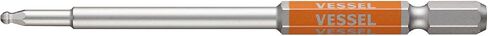 VESSEL GSBP025S Single Headed Ball Point Rigid Bit Opposite Side 0.1 x 3.9 inches (2.5 x 100 mm), 1 Piece in Kuwait