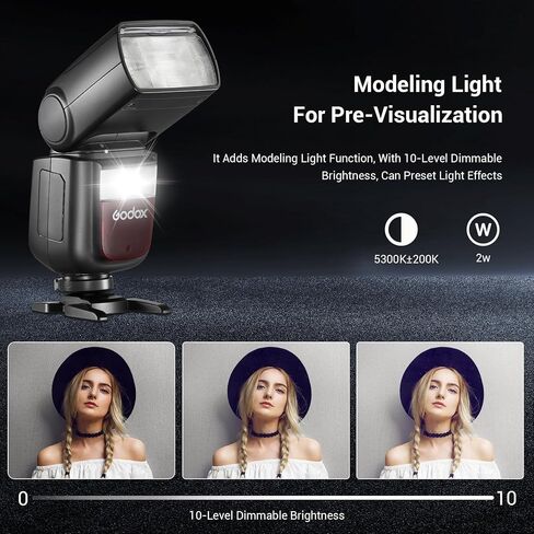 Godox V860III-N TTL Camera Speedlight for Nikon, GN60 76Ws 2.4G Wireless X System, HSS 1/8000s, 2600mAh 480 Flashes, 10-Level LED Modeling Light, Auto Zoom 20-200mm in Saudi Arabia