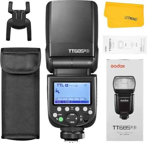 Godox TT685II TT685II-F Flash for Fuji, 2.4G Fujifilm Flash Speedlite HSS 1/8000s GN60, TCM Instant Conversion, Quick Release Lock, External Flash Speedlite Compatible for Fujifilm Camera in Kuwait