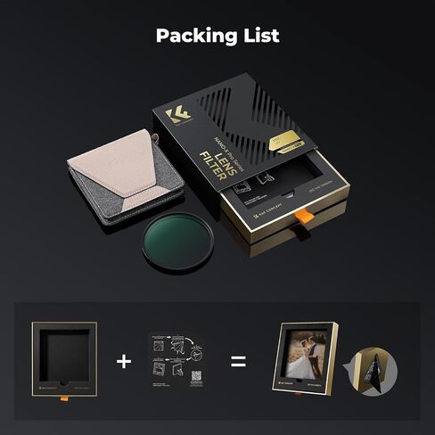 K&F CONCEPT 95mm MC UV Protection Filter Super Slim with 36 Multi-Layer Coatings, High Definition UV Camera Lens Filter (Nano-X PRO Series) | Durable Brass Frame, Super Slim with 36 Multi-Layer Coatings, High Definition UV Camera Lens Filter-FV901 in Kuwait