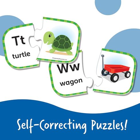 Learning Resources ABC Puzzle Cards, Kindergarten Readiness, Self Correcting Puzzles, Alphabet Learning Games, Puzzles for Toddlers, Ages 3+ in Kuwait
