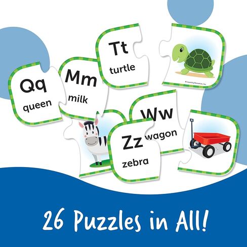 Learning Resources ABC Puzzle Cards, Kindergarten Readiness, Self Correcting Puzzles, Alphabet Learning Games, Puzzles for Toddlers, Ages 3+ in Kuwait