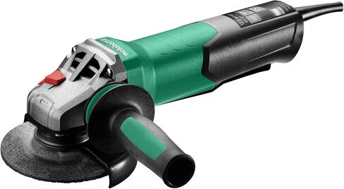 Metabo 4-1/2-Inch / 5-Inch Angle Grinder, 11,000 RPM, 12 Amp, AC/DC, Non-Locking Paddle Switch, Safety Clutch, M-Quick Wheel Change, Made in Germany, WP 13-125 Quick, 603629420, Green in Kuwait