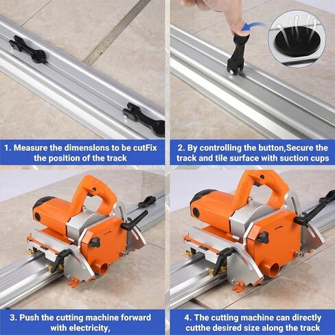 Angle Grinder Tile Cutter With 78-Inch Rail MUFASHA Electric & Manual Tile Cutter Support Straight & Bevel Cutting, Dust-Free Operation, High-Performance & User-Friendly Tile Cutting Tool in Kuwait