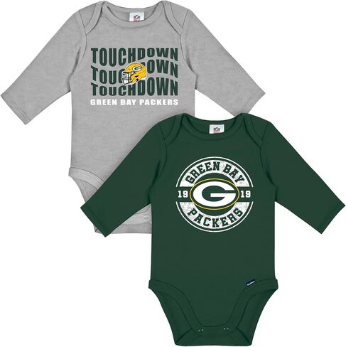 Gerber NFL Baby 2-Pack Long Sleeve Onesie Bodysuit in Kuwait