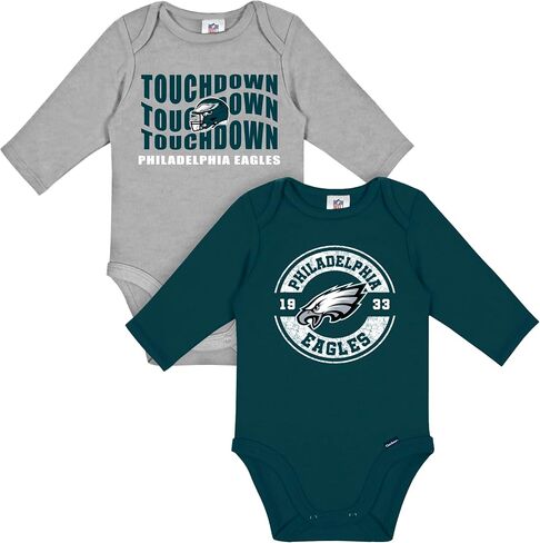 Gerber NFL Baby 2-Pack Long Sleeve Onesie Bodysuit in Kuwait