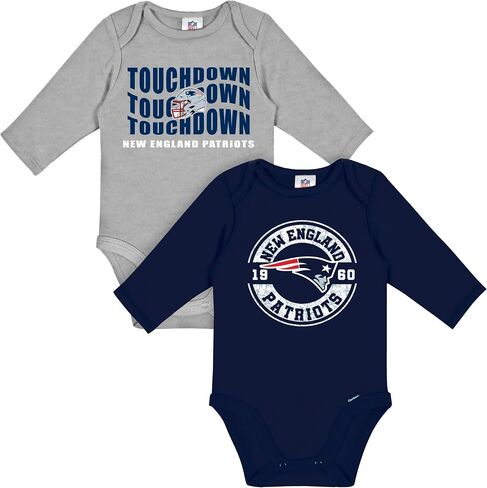 Gerber NFL Baby 2-Pack Long Sleeve Onesie Bodysuit in Kuwait