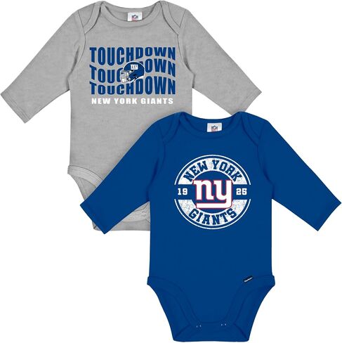 Gerber NFL Baby 2-Pack Long Sleeve Onesie Bodysuit in Kuwait