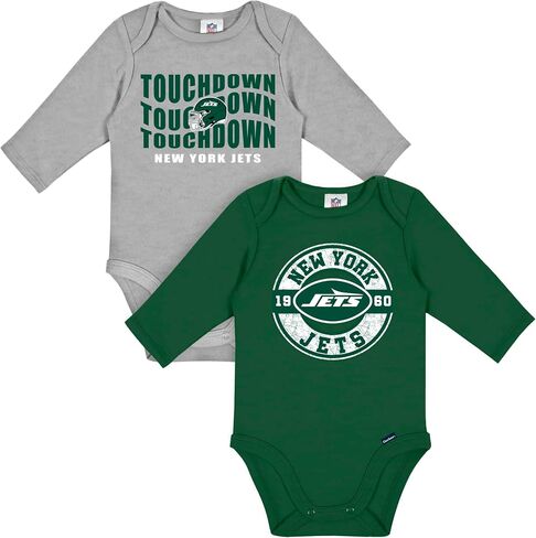 Gerber NFL Baby 2-Pack Long Sleeve Onesie Bodysuit in Kuwait