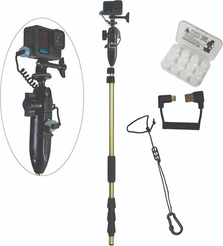 YOLOtek Veteran Owned - PS53 SuperBundle - GoPro Boat Mount & Constant Power - Go Pro Camera Bass Boat Accessories - for All Action Camera - Fishing Camera Power Pole (SuperBundle) in Saudi Arabia