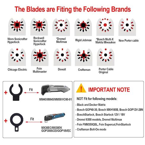 4Pcs Multitool Diamond Oscillating Tool Blade Set | Diamond Blade for Oscillating Tool, Grout Removal Blade for Grout Removal, Cleaning Mortar and Soft Tile Cut in Kuwait
