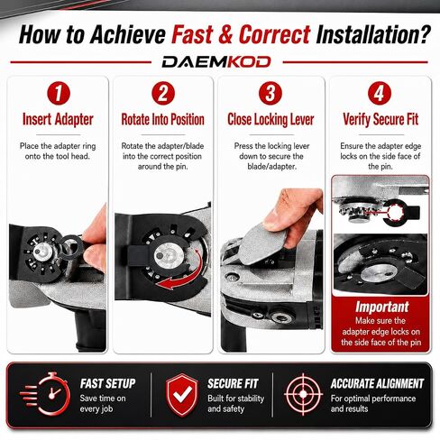 100 Pack Oscillating Saw Blade Kit, Professional Multitool Blades for Soft Metal Nails and Hard Wood Plastic, Multi Tool Blades Kits for Oscillating Tool Accessories, 6 Types Saw Blades in Kuwait