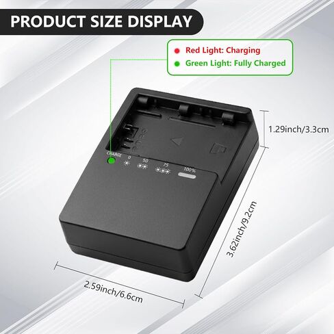 LP-E6 LP-E6N LC-E6 LC-E6E Quick Battery Charger Compatible with Canon EOS 5D Mark II III IV, 5DS, 5DS R, 6D, 6D Mark II, 7D, 7D Mark II 60D 70D 80D 90D R R5 C700 XC10 XC15 DSLR Digital Camera in Kuwait