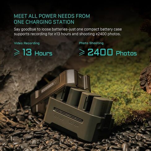 Tilta EN-EL15 Portable Charging Station (4-Battery Kit) | Compatible with Nikon Z8, Zf, Z7II, Z6II, Z6III, Z7, Z6, Z5, D850, D780, D810, D750, D610, D500, D7500, D7200 | Green in Saudi Arabia