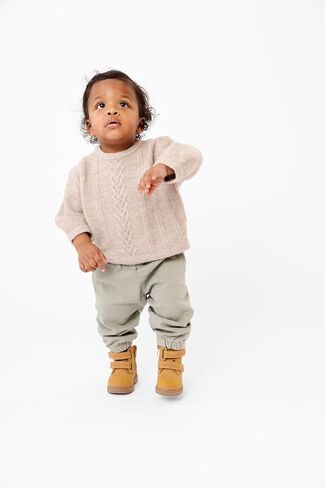Copper Pearl Bubble Sweatshirt: Ultra-Soft Gender Neutral Toddler Sweatshirt, Perfect Cozy, Oversized Fit Baby Sweatshirt for Baby Boy Clothes and Baby Girl Clothes - Oatmeal, 0-3m in Kuwait