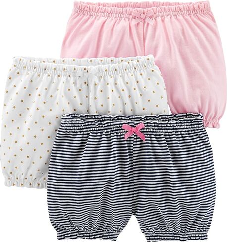 Simple Joys by Carter's Girls' 3-Pack Knit Shorts in Kuwait