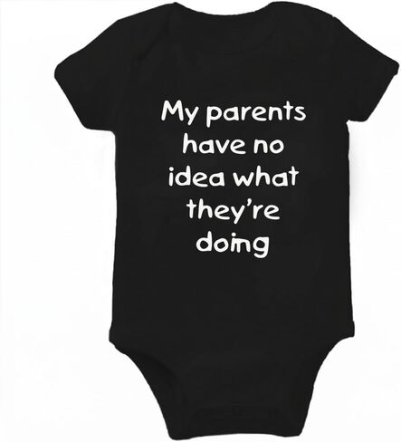 Rocksir Funny Slogan Super Soft Cotton Comfy Baby Short Sleeve Bodysuit | Soft Cotton Comfy Outfit, Unisex Baby Clothes & Newborn Essentials, Light Short Sleeve Infant Wear Fit 3M To 24M Sizes in Kuwait