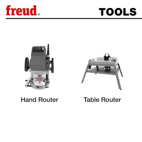 Freud 1-5/8" Chamfer Router Bit with Tico Hi-Density Carbide for Maximum Performance - Ideal for Edge Treatment & Joinery, 1-5/8" Diameter, 1/2" Shank, 5/8" Height, 45° Angle, 2 Cutters - 40-114 in Kuwait