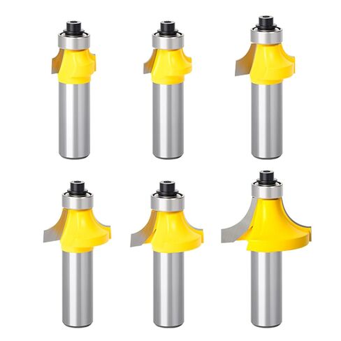7Pcs 1/4" Inch Shanks Roundover Edging Router Bit Set,Round Radius: 1/2",3/8",5/16",1/4",7/32",3/16",1/8" in Kuwait