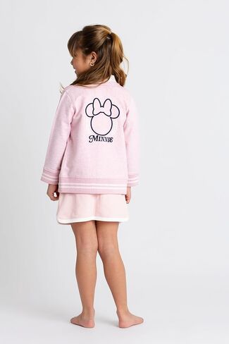 monica + andy Toddler Organic French Terry Cardigan, Disney Minnie Mouse Light Pink Heather, 2T in Kuwait