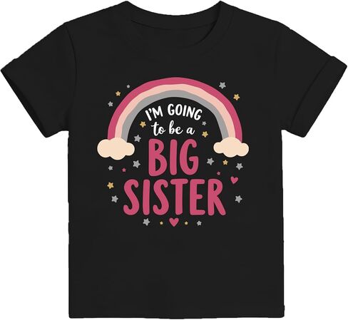 Big Sister Shirts for Girls 2-7 Years Toddler Kid Promoted to Big Sister T-Shirt Little Girl Gift Tee Top in Kuwait