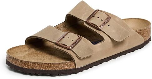 Birkenstock Unisex Arizona Soft Footbed Sandal, Tobacco Oiled Leather, 46 M EU/13-13.5 B(M) US Men in Kuwait