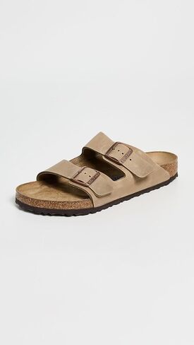 Birkenstock Unisex Arizona Soft Footbed Sandal, Tobacco Oiled Leather, 46 M EU/13-13.5 B(M) US Men in Kuwait