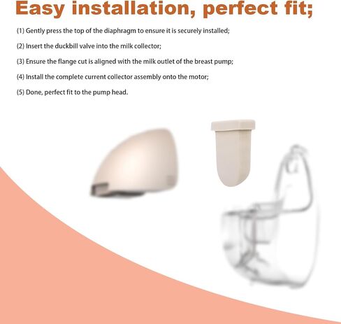 4pcs Diaphragm & 1pcs Cleaning Brush for Eufy S1 Pro S1 E10 E20 Breast Pump | 5pcs Replacement Parts Silicone Wearable Breast Pump Accessories in Kuwait
