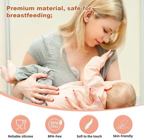 4pcs Diaphragm & 1pcs Cleaning Brush for Eufy S1 Pro S1 E10 E20 Breast Pump | 5pcs Replacement Parts Silicone Wearable Breast Pump Accessories in Kuwait