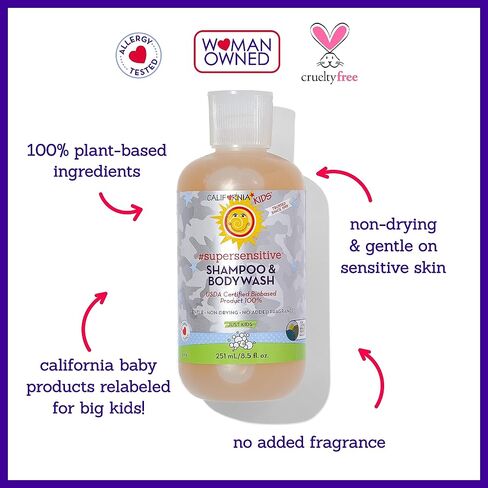 California Kids Supersensitive Shampoo and Bodywash - 8.5 Oz in Kuwait