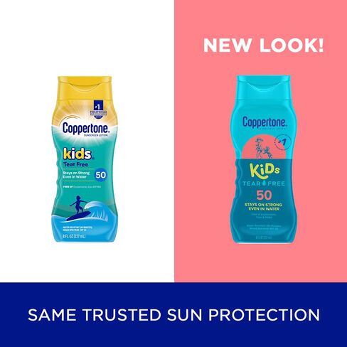 Coppertone Kids SPF 50 Tear Free Sunscreen Lotion, Water Resistant, 8 Fl Oz in Saudi Arabia