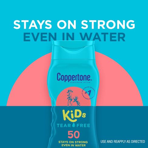 Coppertone Kids SPF 50 Tear Free Sunscreen Lotion, Water Resistant, 8 Fl Oz in Saudi Arabia