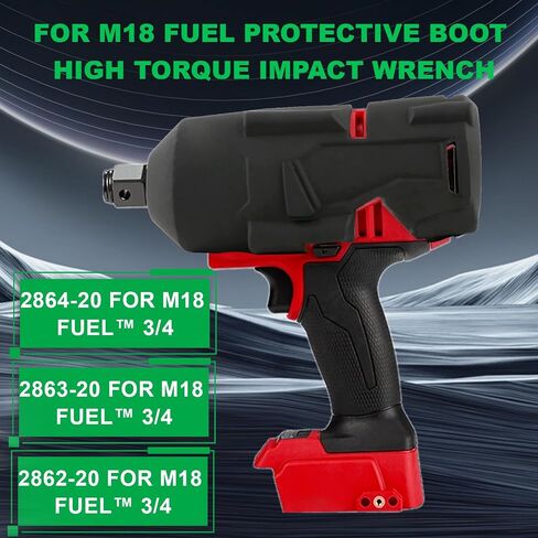 49-16-2864 Protective Boot for M18 High Torque Impact Wrench for Milwaukee 2864-20 2863-20 2862-20 3/4" Fuel High Torque Impact Wrench Protective Boot Black Accessories in Kuwait