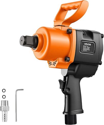 VEVOR 1 Inch Air Impact Wrench, Up to 1200 ft-lbs Nut-Busting Torque, 16.4 lbs Lightweight Pneumatic Impact Gun with Double Handles for Heavy Duty Repairs and Maintenance in Kuwait