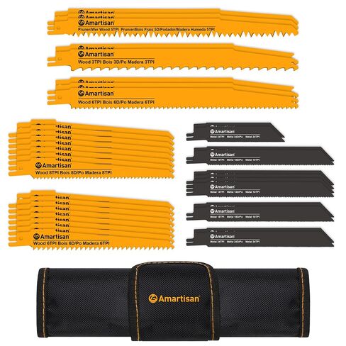 AMARTISAN 5-Piece 6 Inch 14TPI Heavy Metal Cutting Reciprocating Saw Blades,Suitable for Metal Cutting, Pipes, and Steel Bars in Kuwait