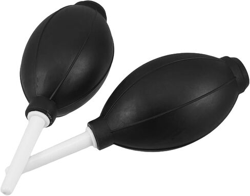 KALLORY 2pcs Reusable Black TPE Air Blower Bulbs for Camera Lenses and Devices Dust Cleaning, Safe and Reliable Lens Maintenance Tool for Digital Cleaning in Kuwait