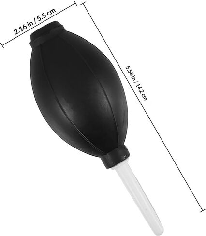 KALLORY 2pcs Reusable Black TPE Air Blower Bulbs for Camera Lenses and Devices Dust Cleaning, Safe and Reliable Lens Maintenance Tool for Digital Cleaning in Kuwait