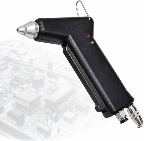Static Eliminator Ion Balance with Removable Nozzle, Handheld Ionizing Air Gun, 70 Khz Anti-Static Blow Gun with 1-Second Static Removal for Electronics and Auto Painting Lines Standard tip in Kuwait
