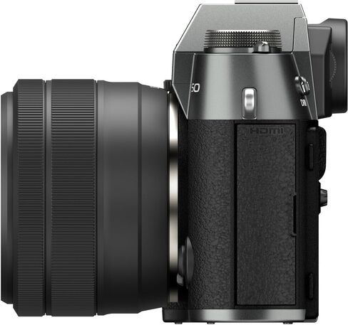 FUJIFILM X-T50 Mirrorless Camera with XC 15-45mm Lens (Black) Bundle | For Photography, Video & Content Creation | Power Zoom | Includes 64GB Memory Card, USB-C Cable in Kuwait