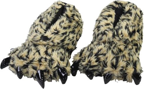 Adult Monster Bear Claw Slippers, Cozy Animal Paw House Shoes | Thickened soft plush wraps feet against cold; Anti-slip sole; Warm soft cozy indoor, Halloween cosplay costume for Women Men in Kuwait