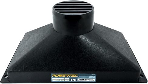 POWERTEC 70169V Mini Gulp Dust Hood with 4 Inch ID Port, ABS Plastic Dust Collector Fitting for Woodworking Dust Collection Hose in Kuwait