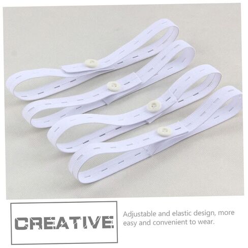 12Pcs Adjustable Diaper Fixing Belts Elastic Nappy Fasteners for Newborns Lightweight and Portable Diaper Strap for Comfort and Flexibility in Kuwait