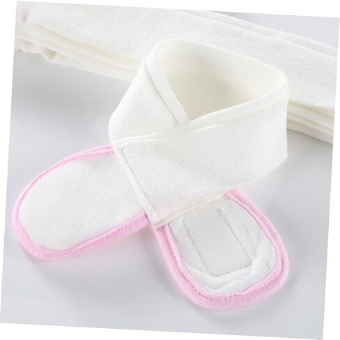 SHINEOFI 3pcs Cotton Diaper Fixing Tape for Infants Adjustable Reusable Elastic Baby Diaper Strips in Blue Yellow Pink for Newborns and Toddlers in Kuwait