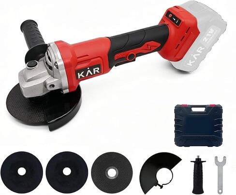 Cordless Angle Grinder for Makita 18v Batteries (No Battery), 8000RPM Brushless Electric Grinder 4-1/2 in, 3 Variable Speed Metal Grinder with Adjustable Auxiliary Handle for Cutting, Polishing in Kuwait