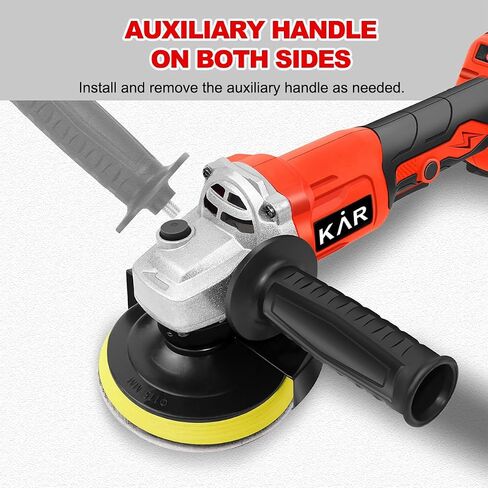 Cordless Angle Grinder for Makita 18v Batteries (No Battery), 8000RPM Brushless Electric Grinder 4-1/2 in, 3 Variable Speed Metal Grinder with Adjustable Auxiliary Handle for Cutting, Polishing in Kuwait